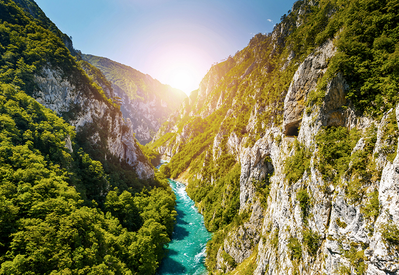каньон реки Пива в Черногории